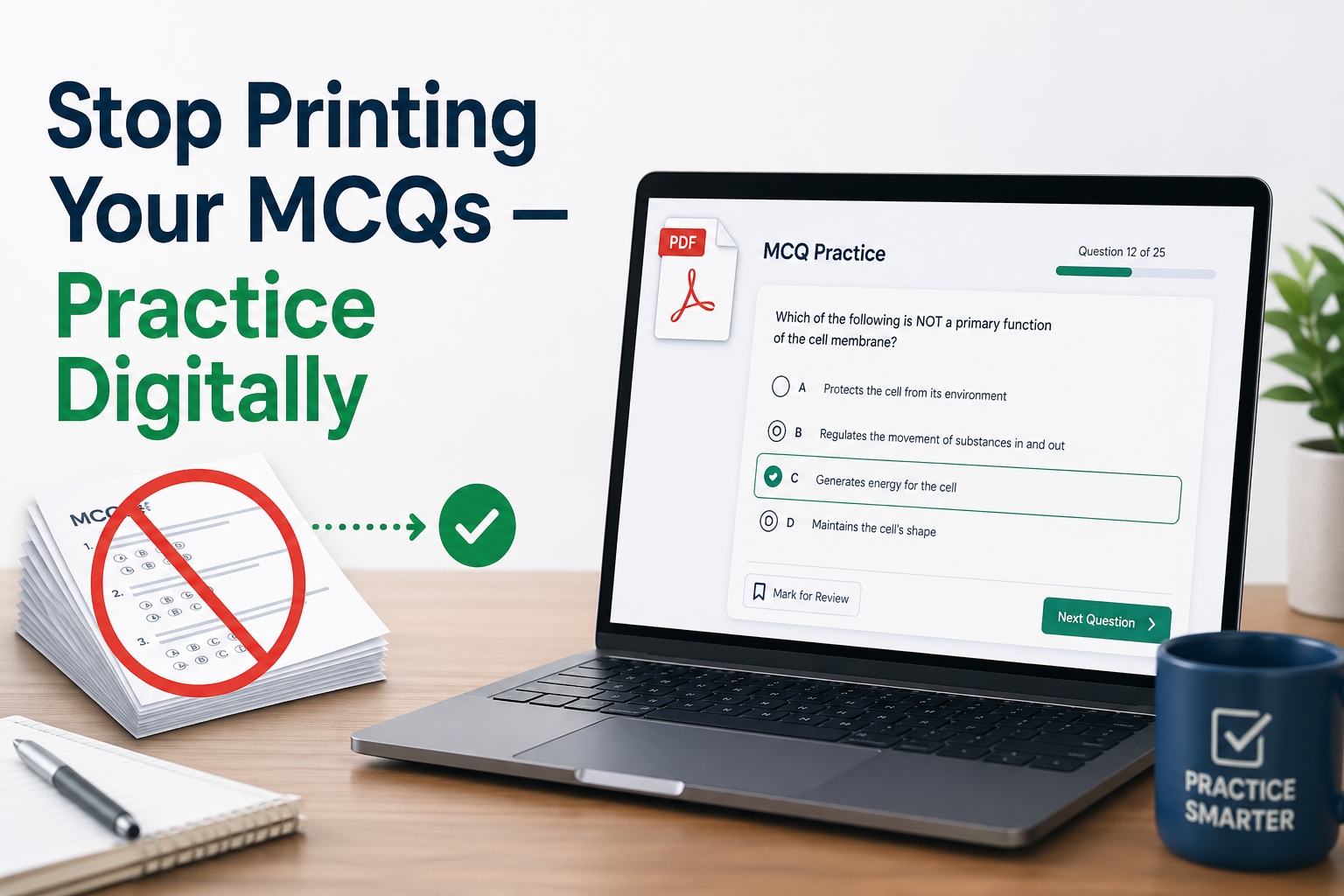 You are currently viewing Stop Printing Your MCQs — Practice Digitally for Free