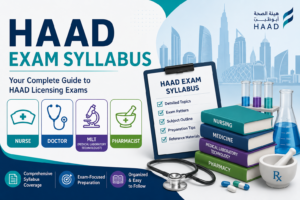 Read more about the article HAAD Exam Syllabus : Nurse, Doctor, Dentists, MLT and Pharma