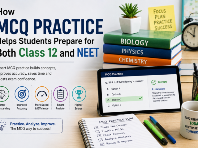 How MCQ Practice Helps Class 12 & NEET Preparation
